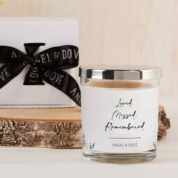 Loved Missed Remembered - Gift Boxed Remembrance Candle Sympathy With Lid - thumbnail 3