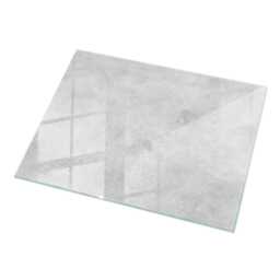 Concrete With Scratches Glass Table Top, Gray Durable Tempered Tabletop, Cover - thumbnail 2