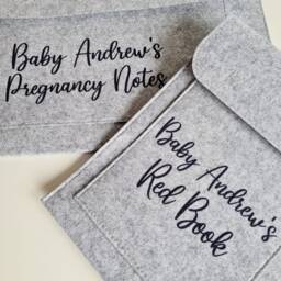 Personalised Pregnancy Notes Sleeve & Red Book - Baby Shower Gift New Mummy - thumbnail 2