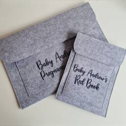 Personalised Pregnancy Notes Sleeve & Red Book - Baby Shower Gift New Mummy - thumbnail 3
