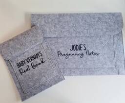 Personalised Pregnancy Notes Sleeve & Red Book - Baby Shower Gift New Mummy - thumbnail 1