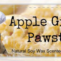 Apple Ginger Pawstry Natural Soy Wax Scented Cat Candle With Wood Wick - thumbnail 3
