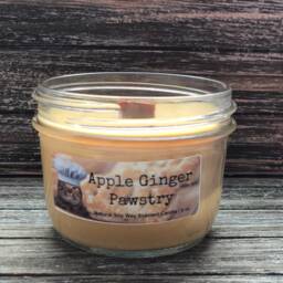 Apple Ginger Pawstry Natural Soy Wax Scented Cat Candle With Wood Wick - thumbnail 4