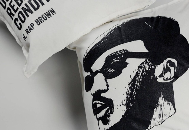 H. Rap Brown Rebel Double-Sided Pillow, Black History, Activist, Writer, Black-Owned, Civil Rights Activist - image 1