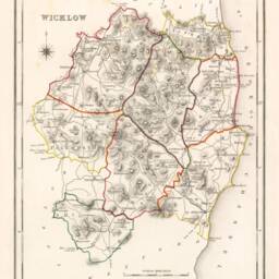 Wicklow Map - Old Antique Reproduction Print Of County Wiklow in Ireland 1846 - thumbnail 2