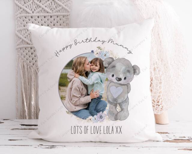 Photo Cushion, Cushion For Mum, Keepsake Gift Her, Mum Gift, Grandmother Wife Nanny - image 1