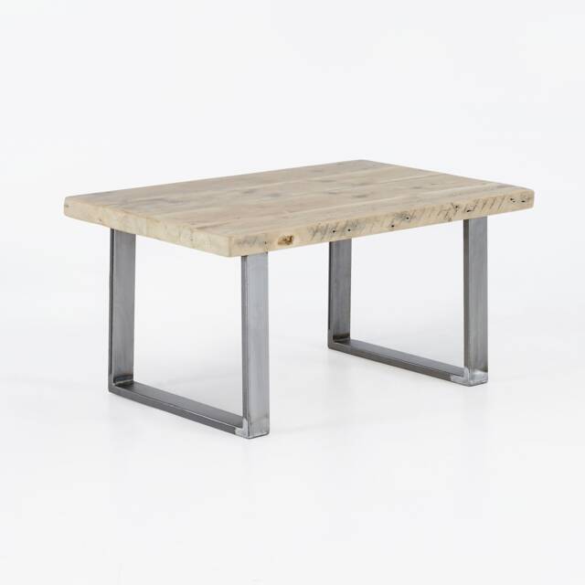 Industrial Reclaimed Wood Coffee Table - U Base - image 1