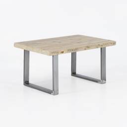 Industrial Reclaimed Wood Coffee Table - U Base