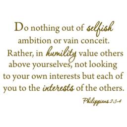 Vwaq Do Nothing Out Of Selfish Ambition Quote Wall Decal Philippians 23-4 Vwaq-1592 - thumbnail 4