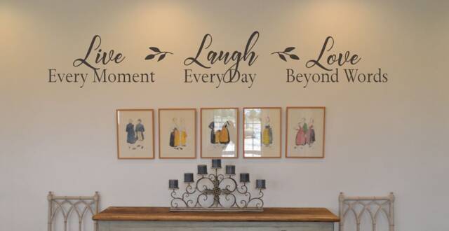 Live Laugh Love Wall Decal Home Decor Vinyl Lettering Bc842 - image 1