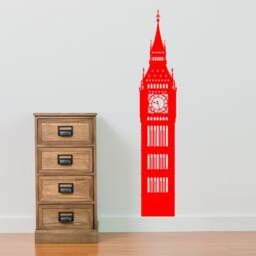Big Ben London Wall Window Stickers Decals Vinyl Home Decor Colourful A144 - thumbnail 2