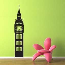 Big Ben London Wall Window Stickers Decals Vinyl Home Decor Colourful A144 - thumbnail 3