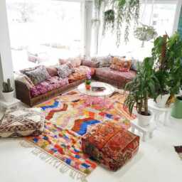 Authentic Pink Moroccan Rug, Berber Shag Custom Made Beniouarain Carpet, Large Area Rugs - thumbnail 2