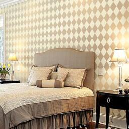 Harlequin Allover Stencil - Small Reusable Stencils For Diy Wall Decor Better Than Wallpaper - thumbnail 1