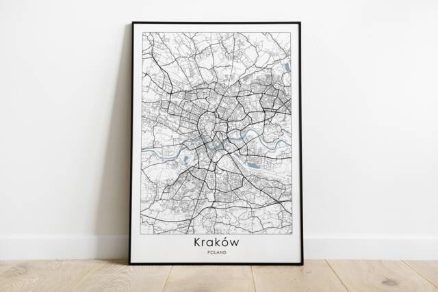 Krakow Print in Different Sizes - Poland Travel Wall Art - image 1