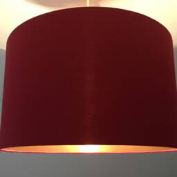 "Lampshade ""Wine Red Copper" - thumbnail 2