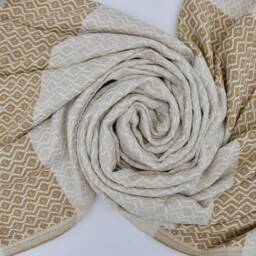 "Beige Towel, Handwoven Towel, Turkish Towel, Organic Towel, Cotton Towel, Peshtemal, 40""x67" - thumbnail 4
