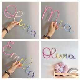 Pastel Name Plaque Baby Personalized Gift First Birthday Custom Kids Wall Decor Rainbow Nursery Sign Toddler Keepsake - thumbnail 3