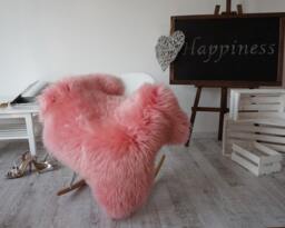 "Regular Sheepskin Pink Throw Genuine Leather Sheep Skin 48"" X 28" - thumbnail 1