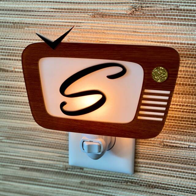 "Mid Century Modern Night Light - ""The Nite Show" - image 1