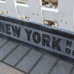 Rustic New York City Arrow Wood Sign - thumbnail 3