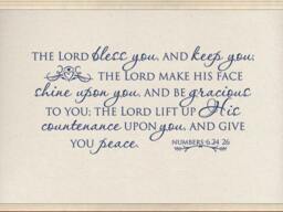 The Lord Bless You, Code 170, Religious Wall Decal - thumbnail 2