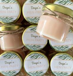 Custom Hen Do Candles - Bride Tribe Personalised Party Favours - thumbnail 1