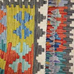 Classic Rug, Handmade Artisan Afghan Turkish Scandinavian Navajo Bohemian Wool Flatweave Multicolour Kilim Rug 152x100 cm - thumbnail 3