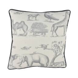 Andrew Martin - Jungle Grey- Piped Stunning Cushion Cover Pillow Throw Designer Home Decor - thumbnail 2