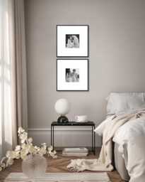 "Black Wooden Photo Frame 20x20"" For 8x8" - thumbnail 1