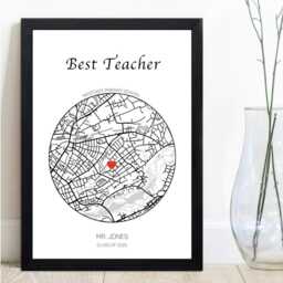 Personalised Teacher Appreciation Print Custom School Gift, End Of Year Thank You - thumbnail 1