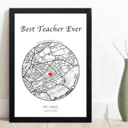 Personalised Teacher Appreciation Print Custom School Gift, End Of Year Thank You - thumbnail 3