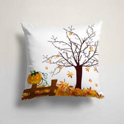 Fall Trend Cushion Cover/Pumpkin Pillow Cover/Fall Autumn Tree Sham/Halloween Decor/Gift For Her - thumbnail 4