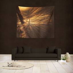 Wispy Milkweed Sunset Wall Tapestry, Bohemian Decor