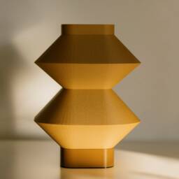 Handmade Table Lamp, Eco Biopolymer, Japandi Design, Warm Light, Sustainable, Made To Order, Bedside Minimalist, Studio Rrrub - thumbnail 2