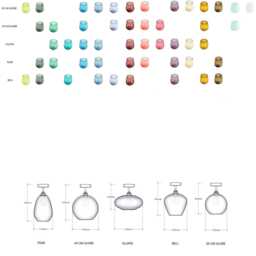 Mid Century Semi Flush Mount, Hand Blown Glass Low Ceiling Light in Various Colors - thumbnail 3