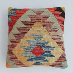 Afghan Handmade Cushion Cover, Rug Cushion, Pillow Decorative Throw Pillow, Kilim 12''x12''/30x30 cm