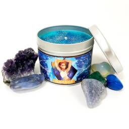Aquarius Zodiac Candle - Star Sign Constellation Gift Gifts -Aquarian Horoscope Aquarius Birthday - thumbnail 3