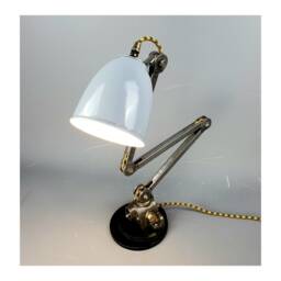 Industrial Articulated Task Lamp, Edl Bandit, Restored & Upcycled Antique Factory Machinist Lighting