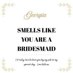 Personalised Bridesmaid Proposal Candle Gift With Matches - Wedding Keepsake, Gift, Hen Party Favour, Custom Message - thumbnail 2