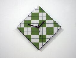 Hipster Triangle Pattern Ligh Green - Wall Clock