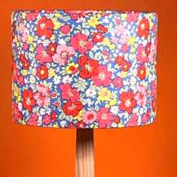 Liberty Lampshade/Ceiling Light Cosmos Flowers Fabric. Sizes 40cm 30cm 20cm. Ideal For Bedside Table Floor Lamp & Pendant - thumbnail 2
