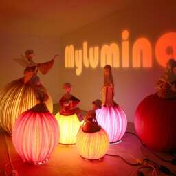 Paper Mache, Floor Lamp, Lighting Decor, Table Light, Living Room Design Homedecor, Ambient, Lamps, Sculpture - thumbnail 4
