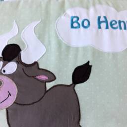 "Crab Blanket, Baby Blanket ""Zodiac Sign Bull" - thumbnail 2