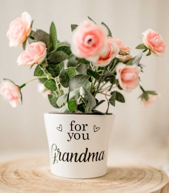 "Personalised Flower Plant Pot ""For You Grandma" - image 1