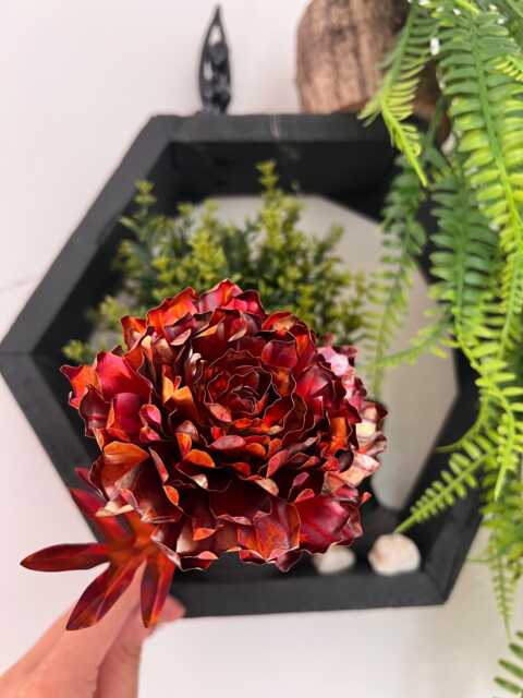 Handmade Copper Peony, Colourful Metal Flower, Gift - image 1