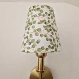 Beautiful Eucalyptus Decoupaged Clip-Clip Shade. Candle Lamp Chandalier - thumbnail 4