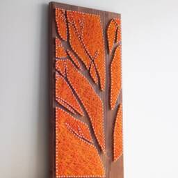Tree Silhouette Wood Wall Art - Minimalist Nature Home Decor - thumbnail 4