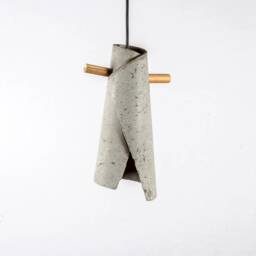 Handmade Concrete Pendant Light Set - Modern Industrial Hanging Fixtures - thumbnail 3