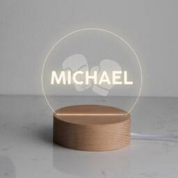 Personalised Mini Led Desk Lamp - Unique Birthday Gifts For Him Sports Gift For Men Man Cave Decor 7 Light Colour Options - thumbnail 3